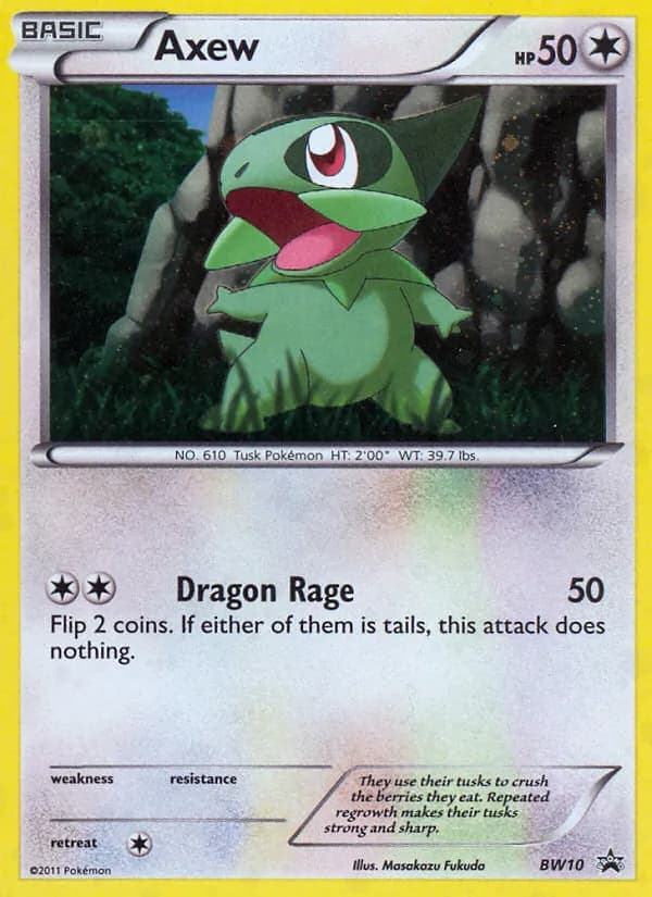 Axew – BW Black Star Promos BW10