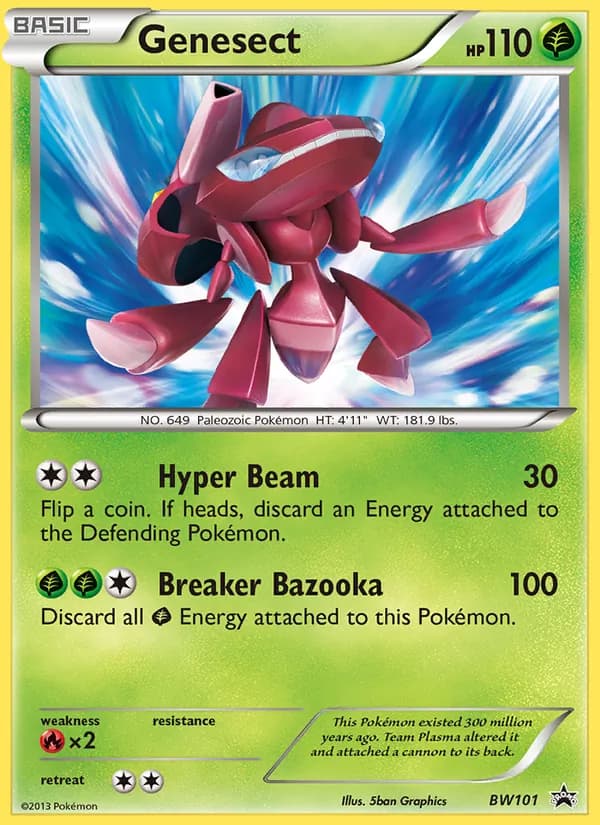 Genesect – BW Black Star Promos BW101