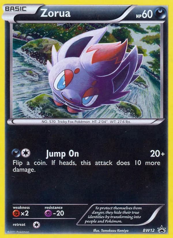 Zorua – BW Black Star Promos BW12