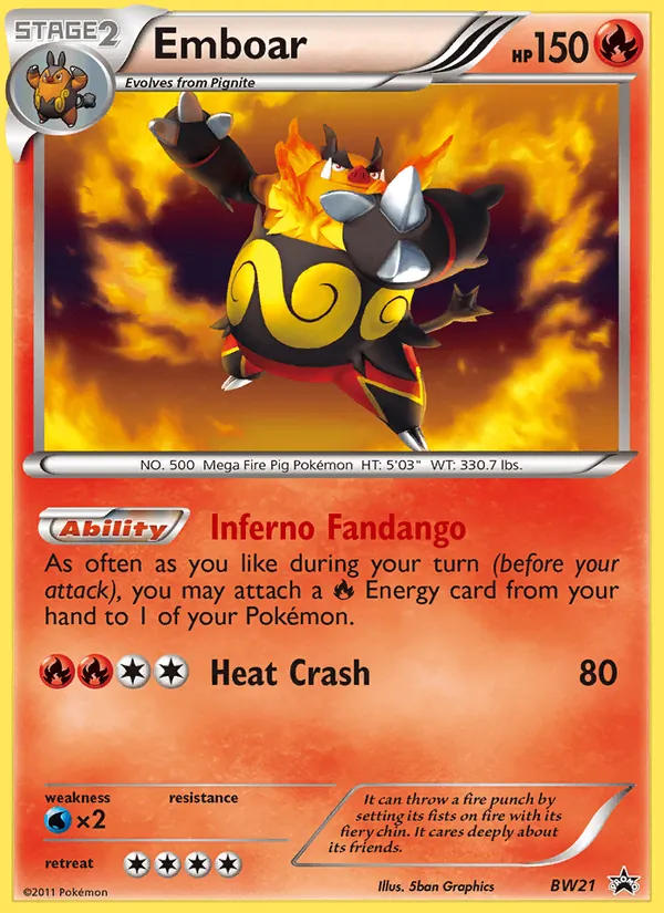 Emboar – BW Black Star Promos BW21