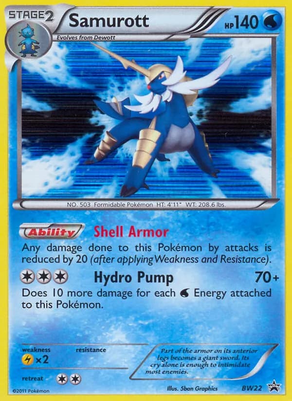 Samurott – BW Black Star Promos BW22
