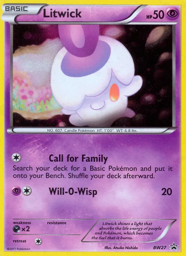 Litwick – BW Black Star Promos BW27