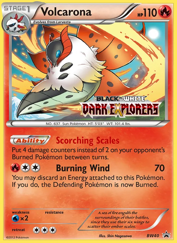 Volcarona – BW Black Star Promos BW40
