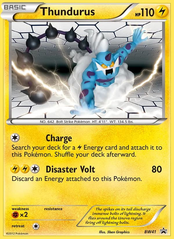 Thundurus – BW Black Star Promos BW41