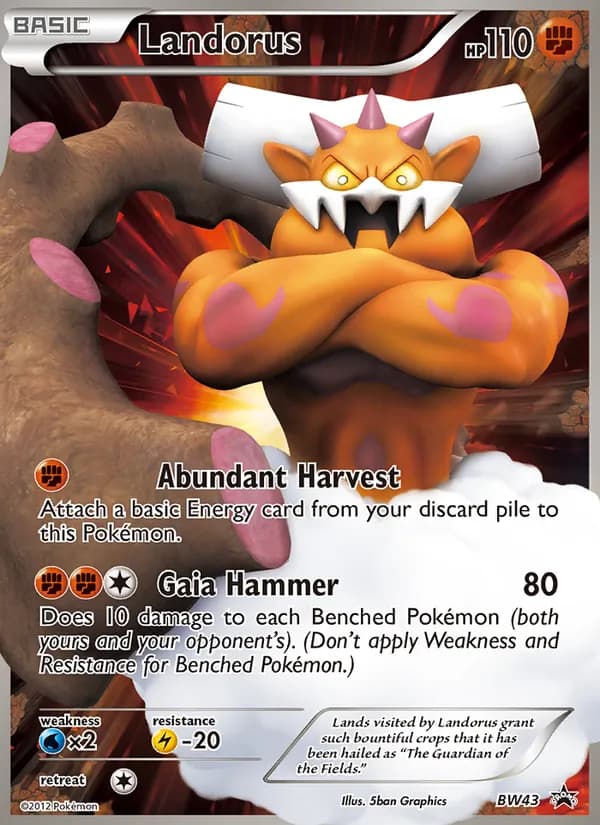 Landorus – BW Black Star Promos BW43