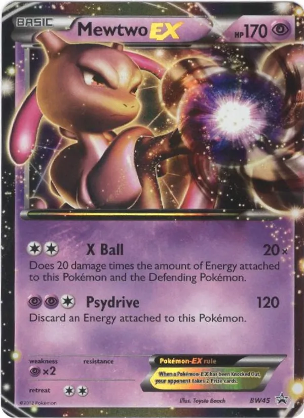 Mewtwo-EX – BW Black Star Promos BW45