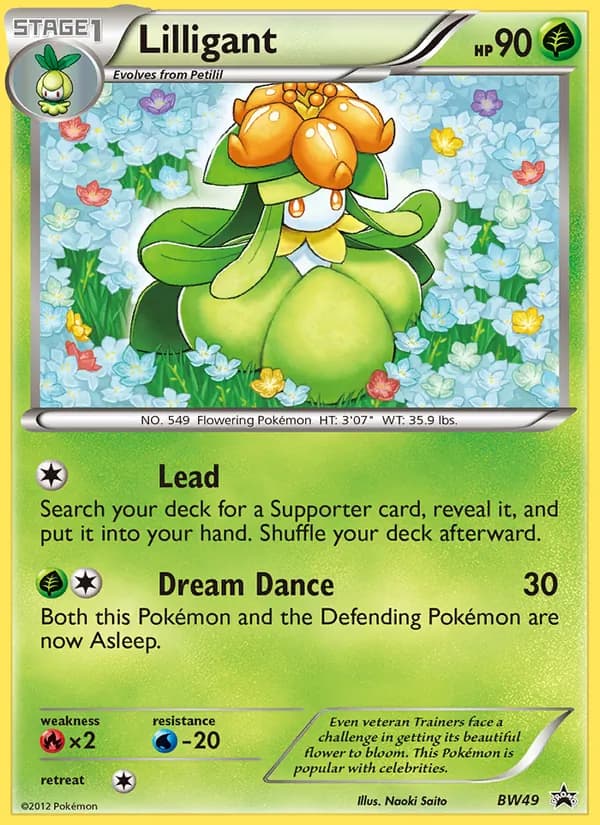 Lilligant – BW Black Star Promos BW49