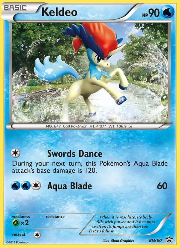 Keldeo – BW Black Star Promos BW60