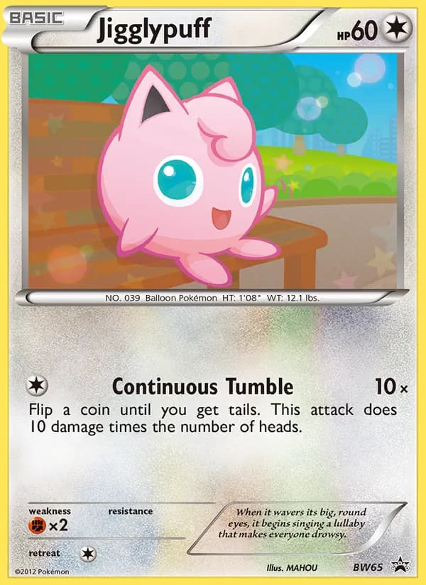 Jigglypuff – BW Black Star Promos BW65