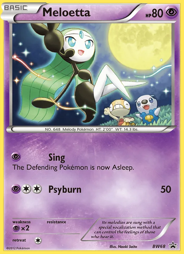 Meloetta – BW Black Star Promos BW68