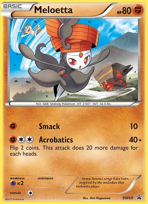 Meloetta – BW Black Star Promos BW69