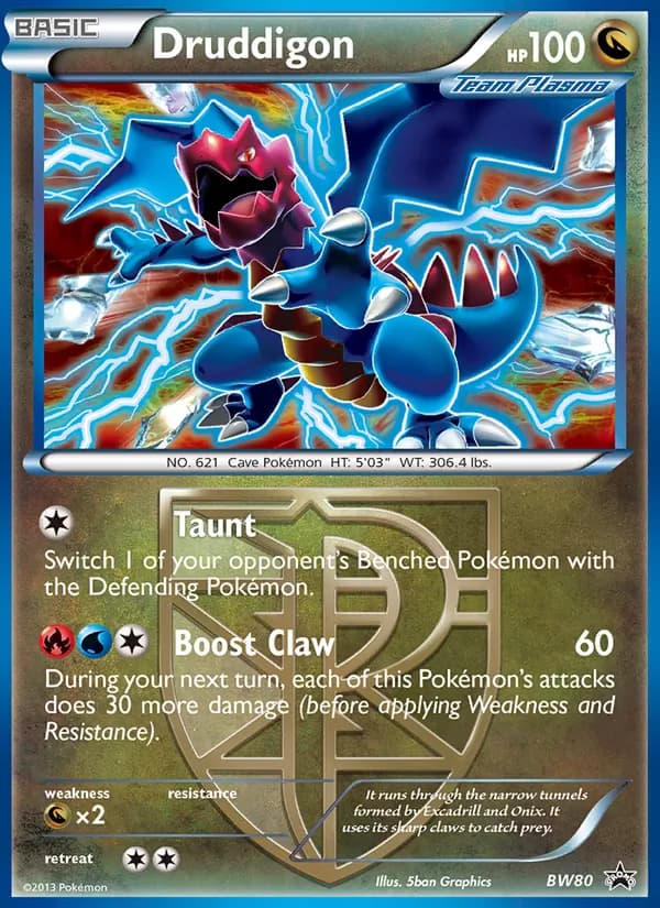 Druddigon – BW Black Star Promos BW80