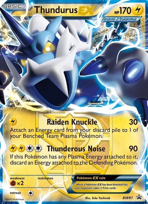 Thundurus-EX – BW Black Star Promos BW81
