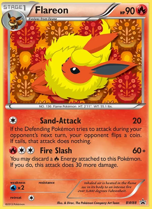 Flareon – BW Black Star Promos BW88