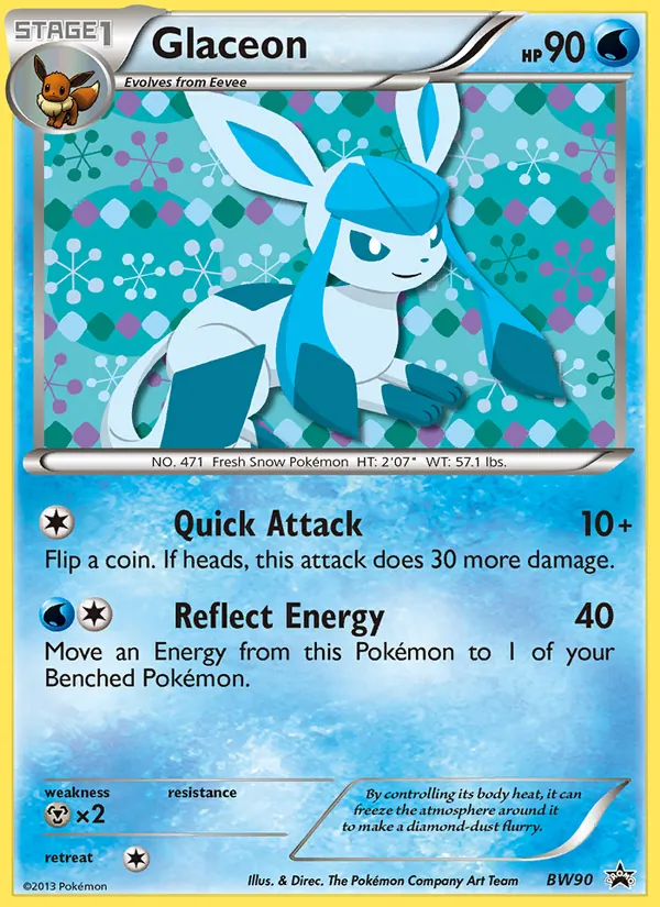 Glaceon – BW Black Star Promos BW90