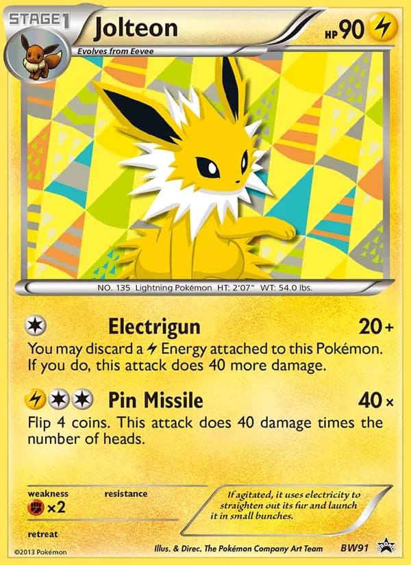 Jolteon – BW Black Star Promos BW91