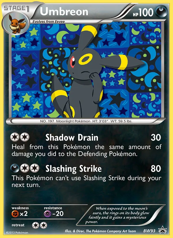 Umbreon – BW Black Star Promos BW93