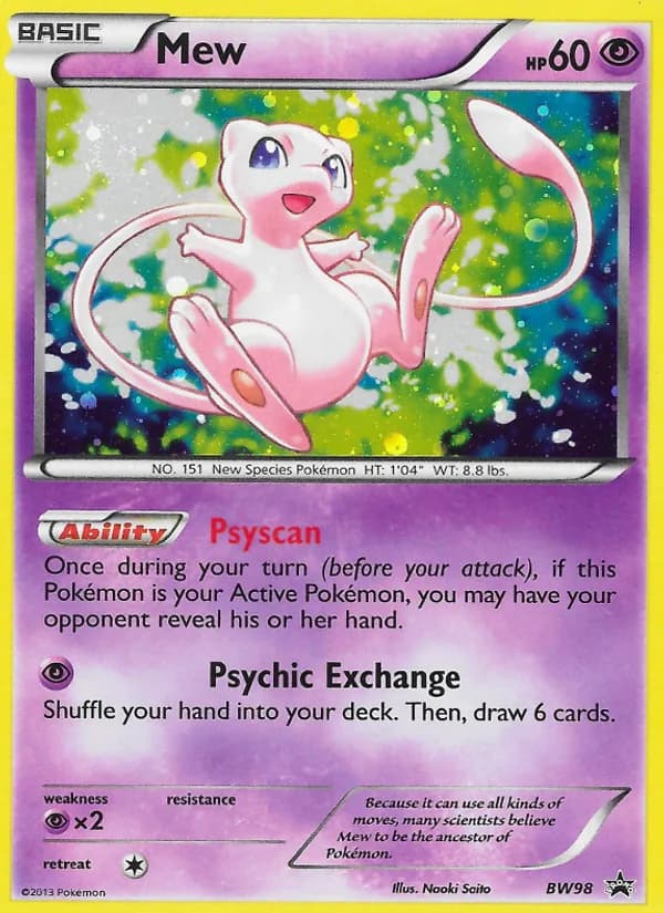 Mew – BW Black Star Promos BW98