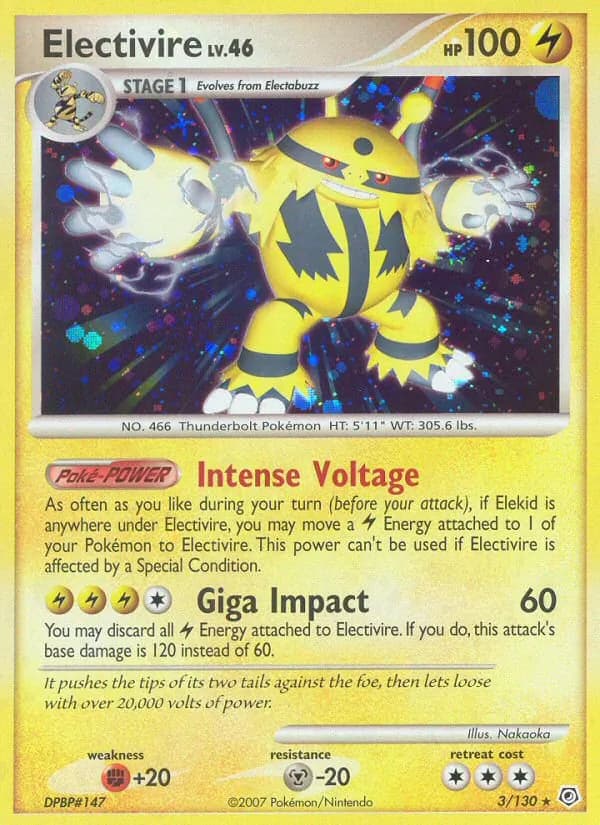 Electivire – Diamond & Pearl 3