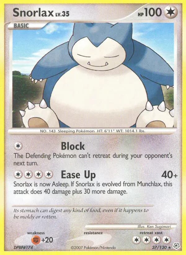 Snorlax – Diamond & Pearl 37