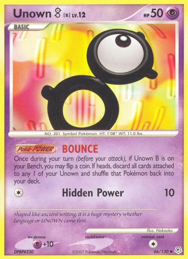 Unown B – Diamond & Pearl 66