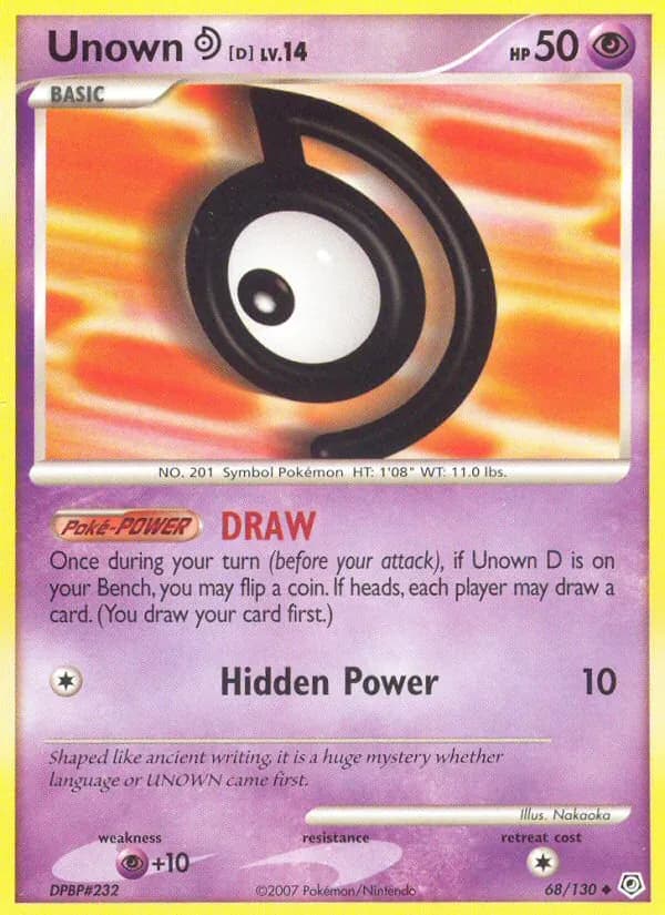 Unown D – Diamond & Pearl 68