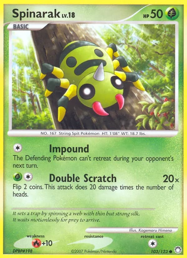 Spinarak – Mysterious Treasures 103