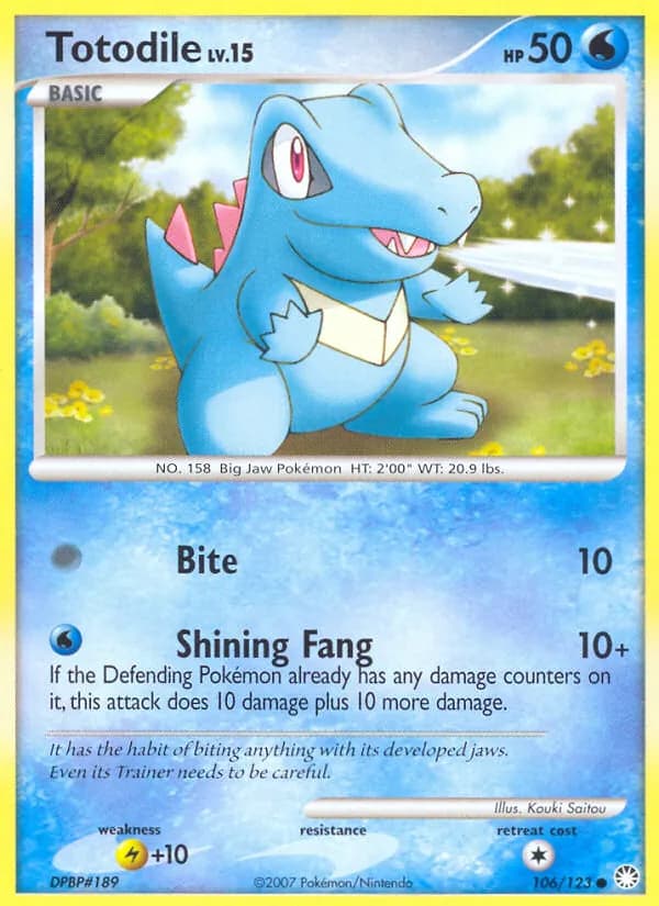 Totodile – Mysterious Treasures 106