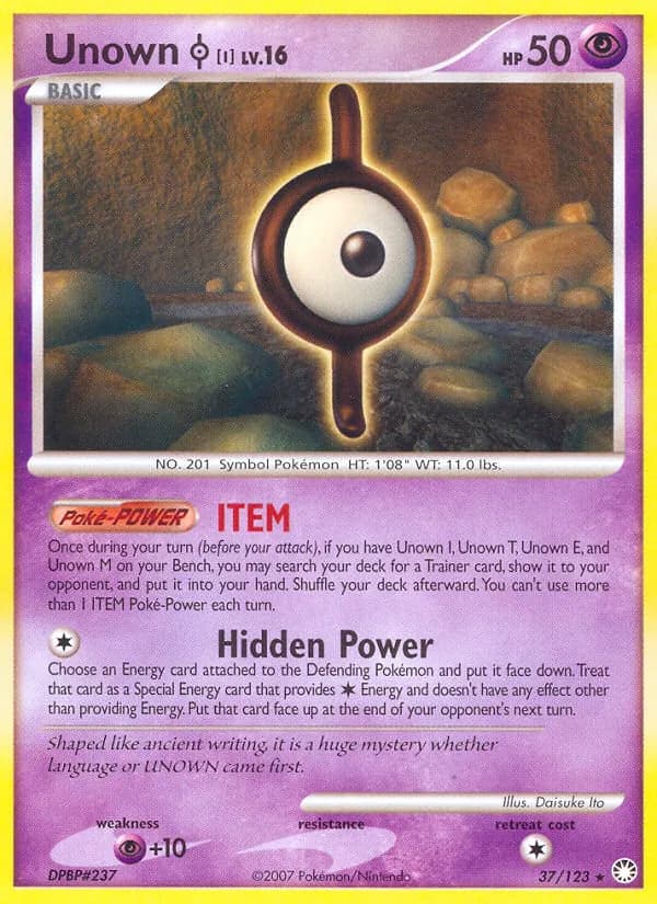 Unown I – Mysterious Treasures 37
