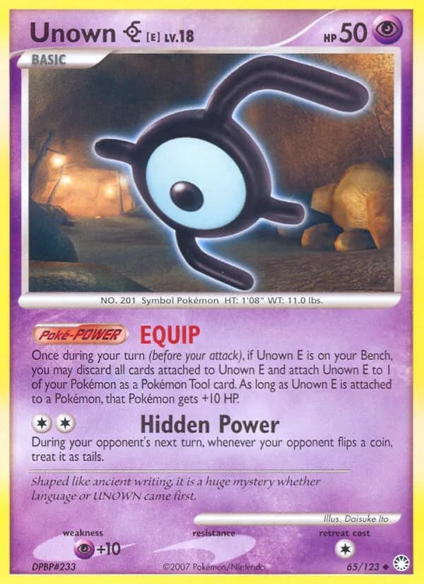 Unown E – Mysterious Treasures 65