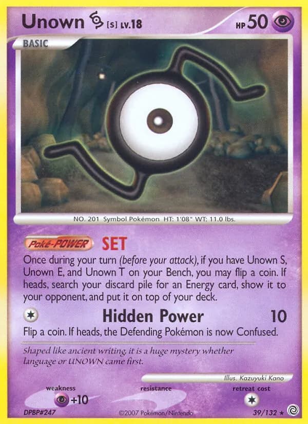 Unown S – Secret Wonders 39