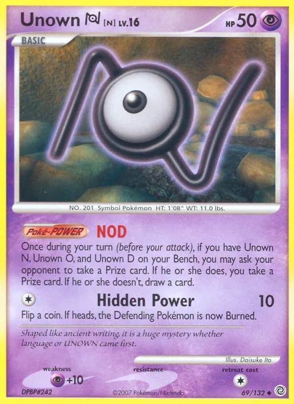 Unown N – Secret Wonders 69