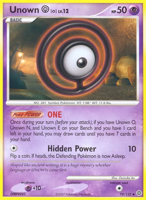Unown O – Secret Wonders 70