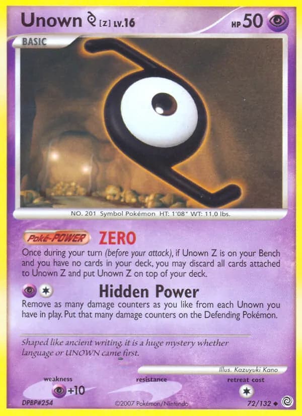Unown Z – Secret Wonders 72