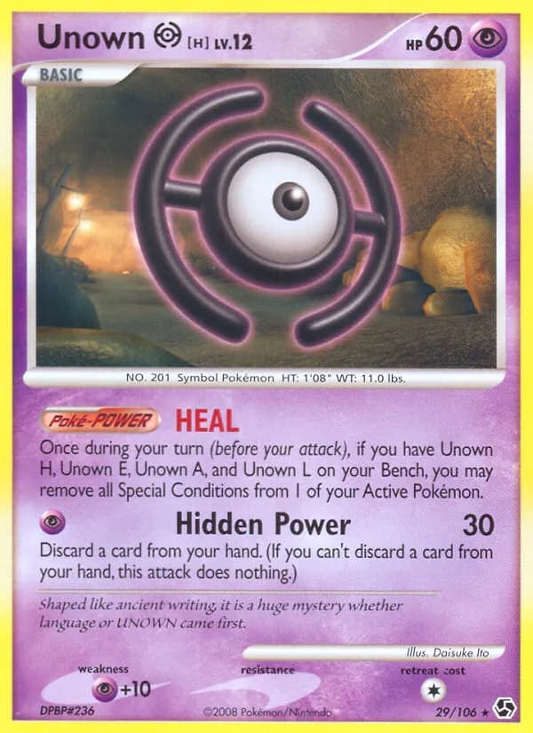 Unown H – Great Encounters 29