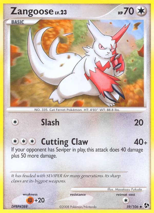 Zangoose – Great Encounters 59