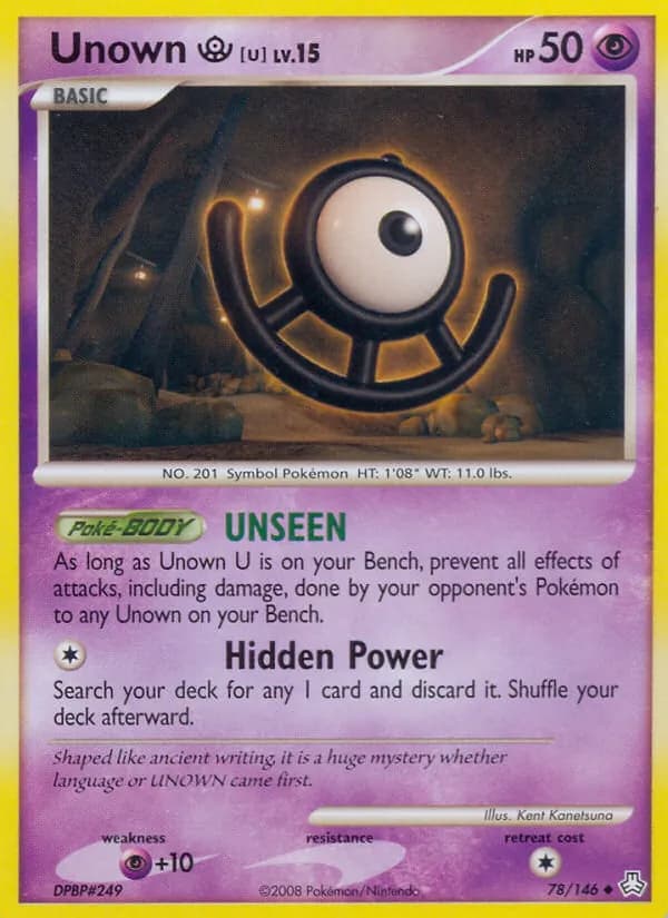 Unown U – Legends Awakened 78