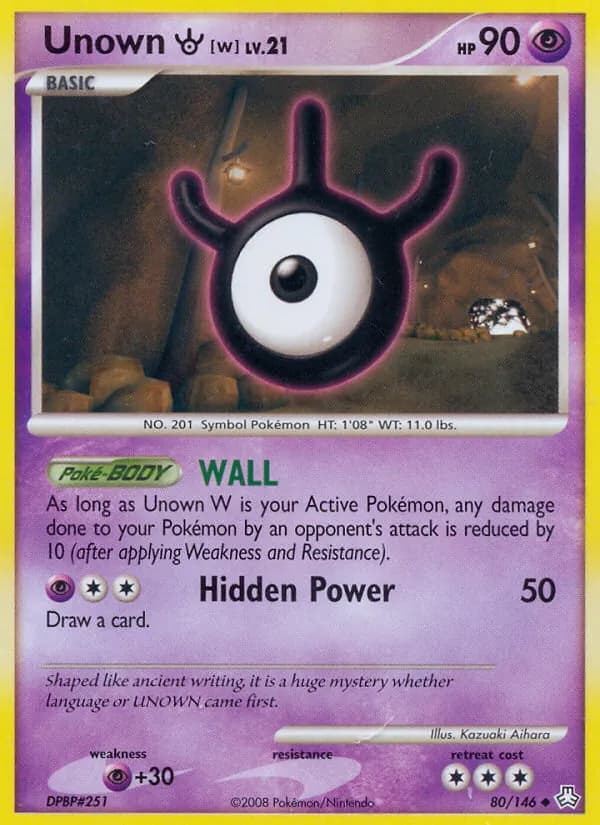 Unown W – Legends Awakened 80