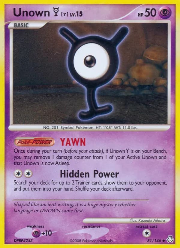 Unown Y – Legends Awakened 81