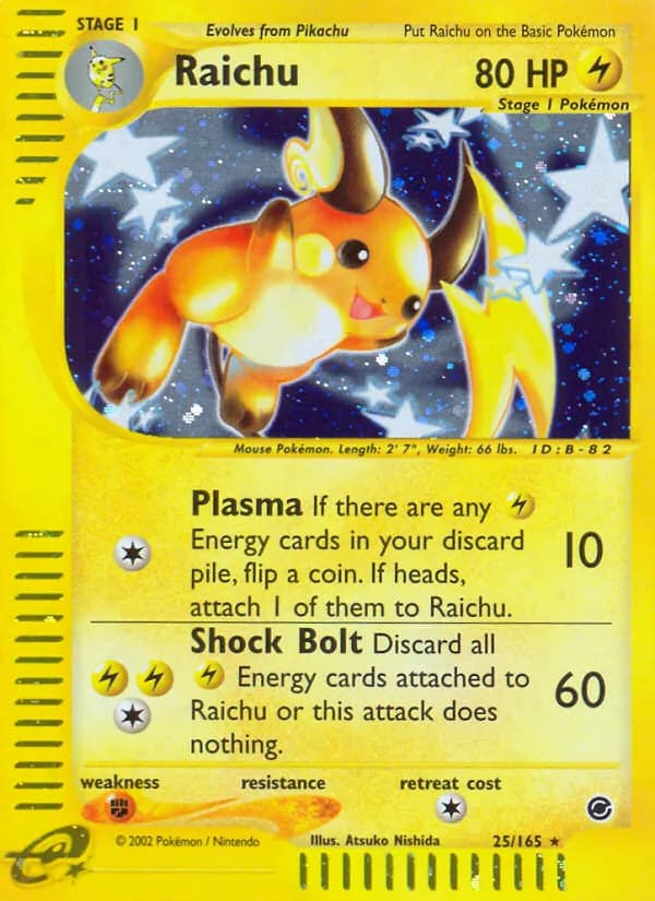 Raichu – Expedition Base Set 25