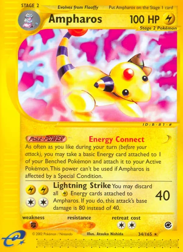 Ampharos – Expedition Base Set 34