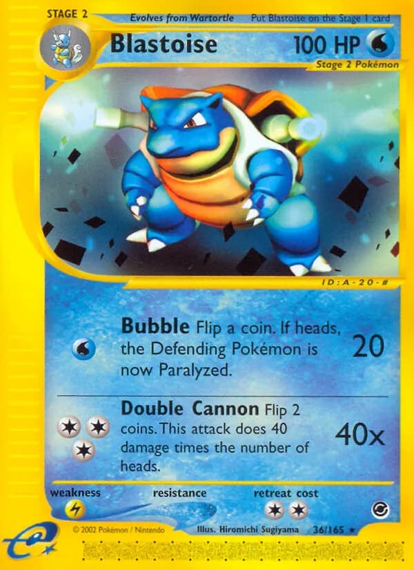 Blastoise – Expedition Base Set 36