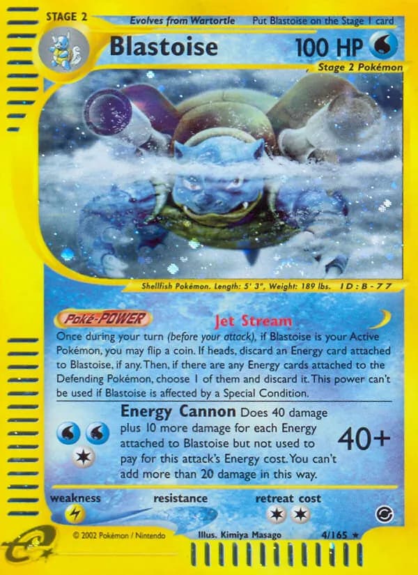 Blastoise – Expedition Base Set 4