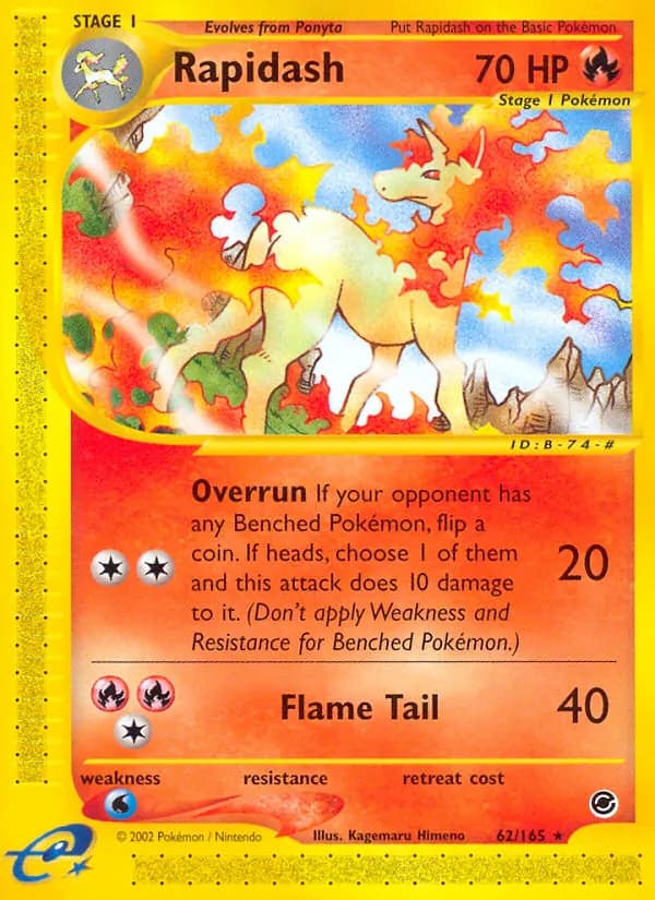 Rapidash – Expedition Base Set 62