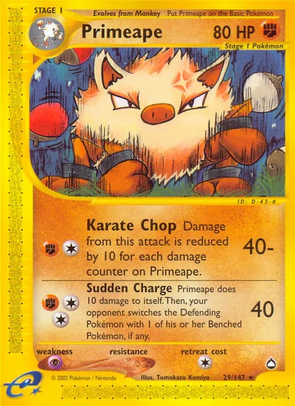 Primeape – Aquapolis 29