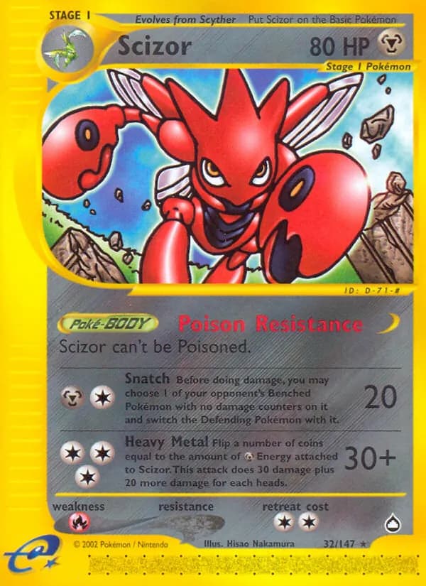 Scizor – Aquapolis 32