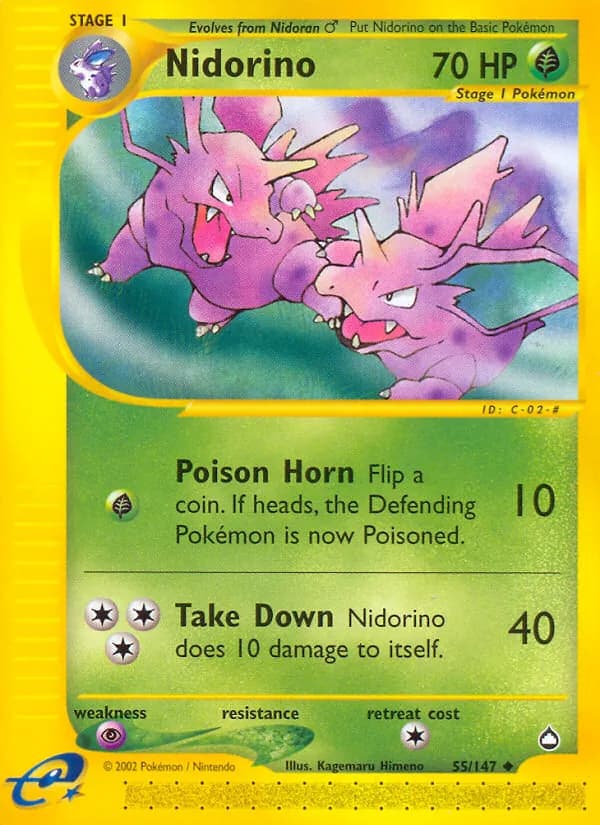 Nidorino – Aquapolis 55