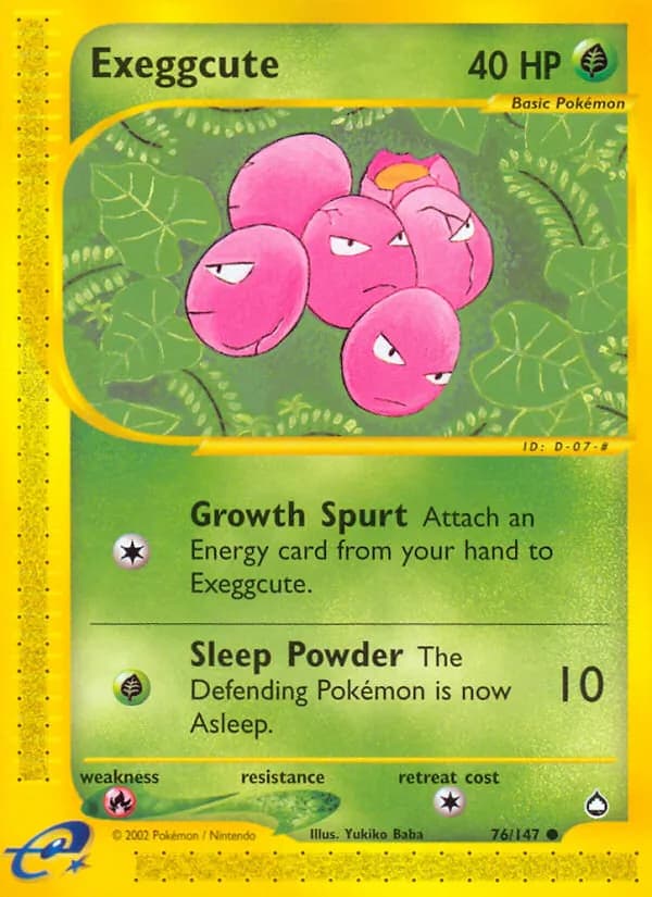 Exeggcute – Aquapolis 76
