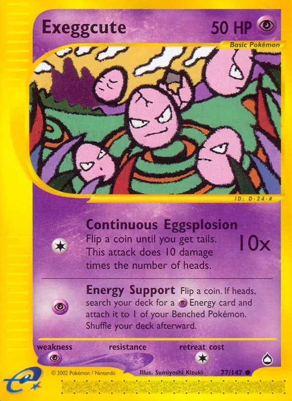 Exeggcute – Aquapolis 77