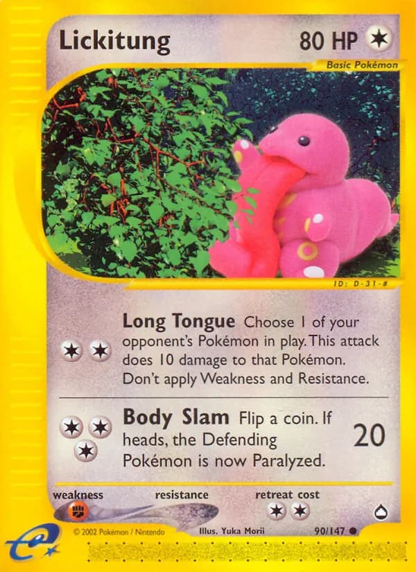 Lickitung – Aquapolis 90